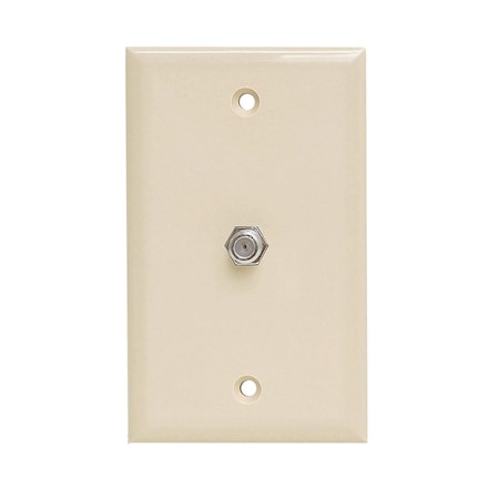 Quest Technology International TV Wall Plate, Single F81 - Ivory VWP-1101